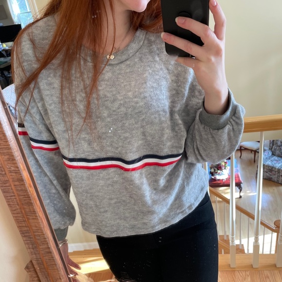 PacSun Tops - Grey Stripped Long Sleeve Sweater/ Long Sleeve Top